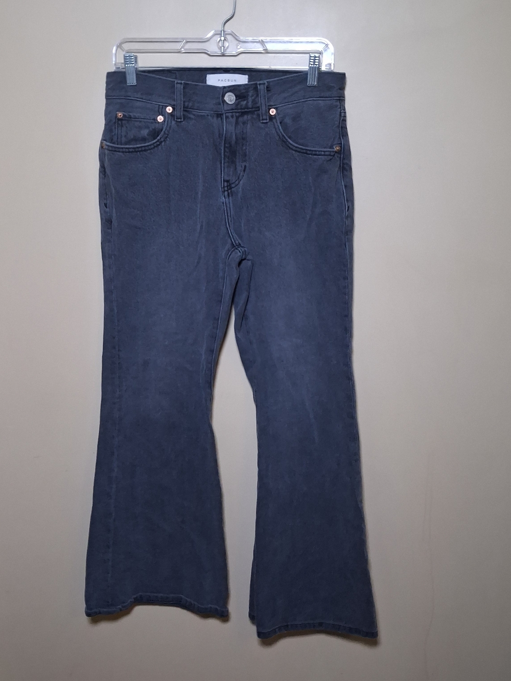 Pacsun Men's Jordan Baggy Bootcut Faded Black Jeans; Sz. 28x30